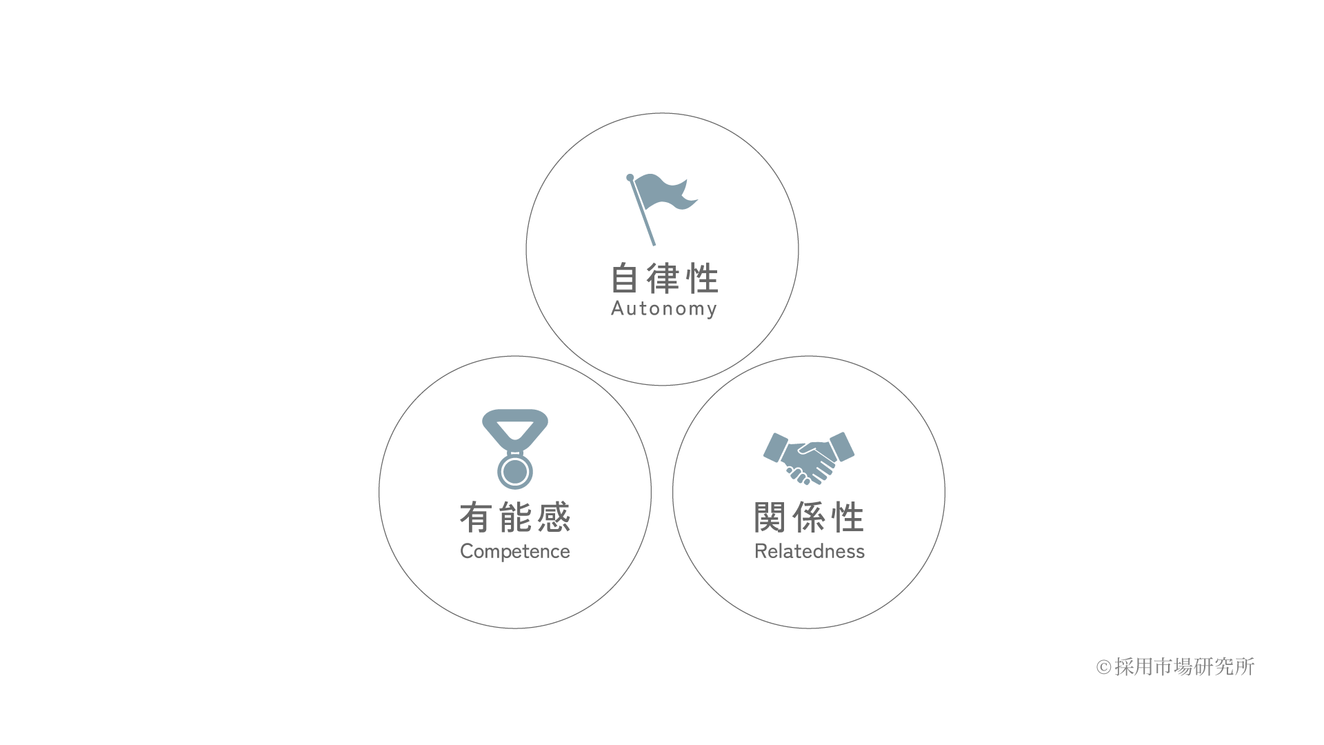 図1 三つの基本的心理欲求